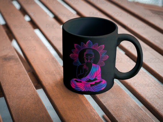 Meditating Buddha Digital Print, Buddha Png, Mandala Design.