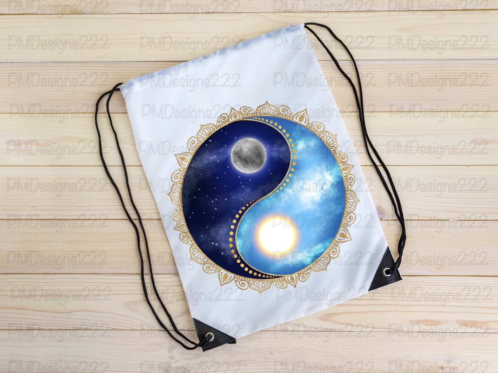 Sun and Moon Yin Yang Png, Celestial Png, Yin Yang Sublimation Graphics ...