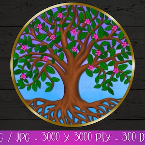 Tree of life png, tree of life clipart, tree of life wall art, tree of life sublimation graphics, tree of life printable digital download