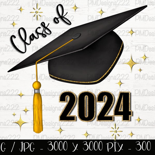Class of 2024 png, senior 2024 png, graduation 2024 sublimation graphics, graduation png, graduation clipart, class of 2024 png printable