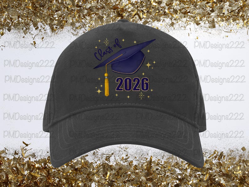 Class of 2026 png, senior 2026 png, graduation 2026 sublimation graphics, graduation png, graduation clipart, navy blue graduation cap png image 9