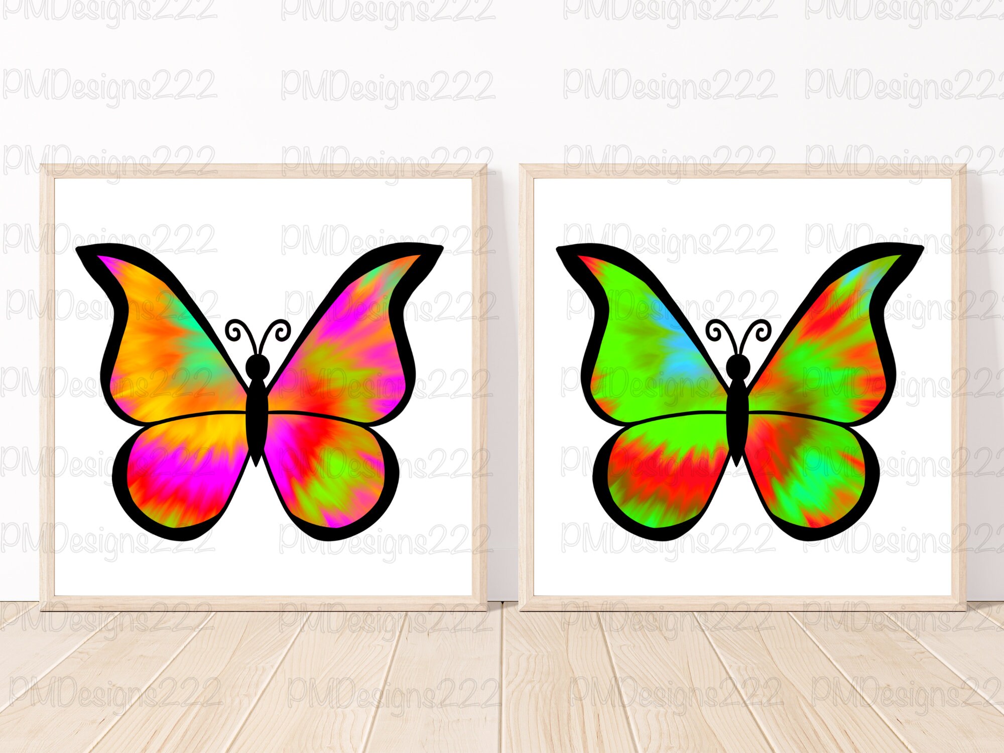 Tie Dye Png Bundle, Tie Dye Sublimation Png, Butterfly Png Bundle ...