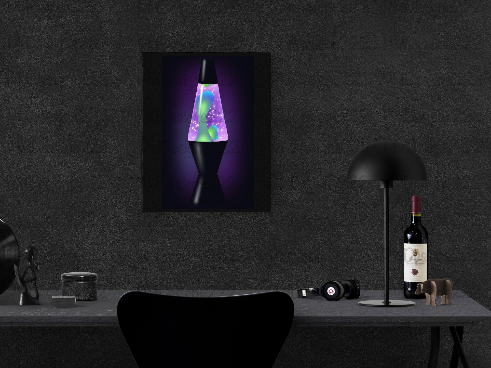 Lava lamp with black lava deals