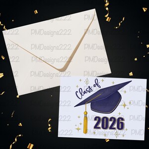 Class of 2026 png, senior 2026 png, graduation 2026 sublimation graphics, graduation png, graduation clipart, navy blue graduation cap png image 8