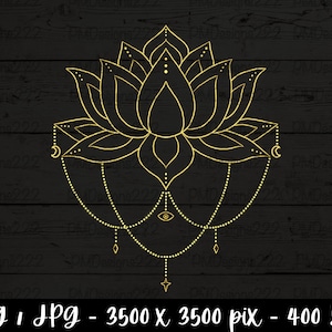 Gold Lotus Blume png, minimalistische Lotus png, Lotus png, Lotus Blume Kunst, Lotus Blume png, Lotus Clipart, minimal Lotus, printable Download