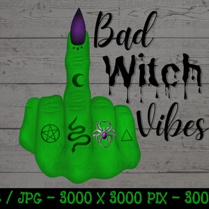 Malas vibraciones de bruja png, mano de bruja png, clipart de Halloween, clipart de bruja, malas vibraciones de bruja imprimibles, clipart de brujería, pegatinas digitales de bruja