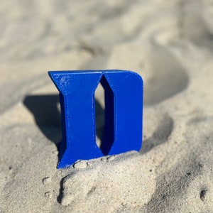 Duke (D) Logo For College Dorm Room Bed Party Blue Devils