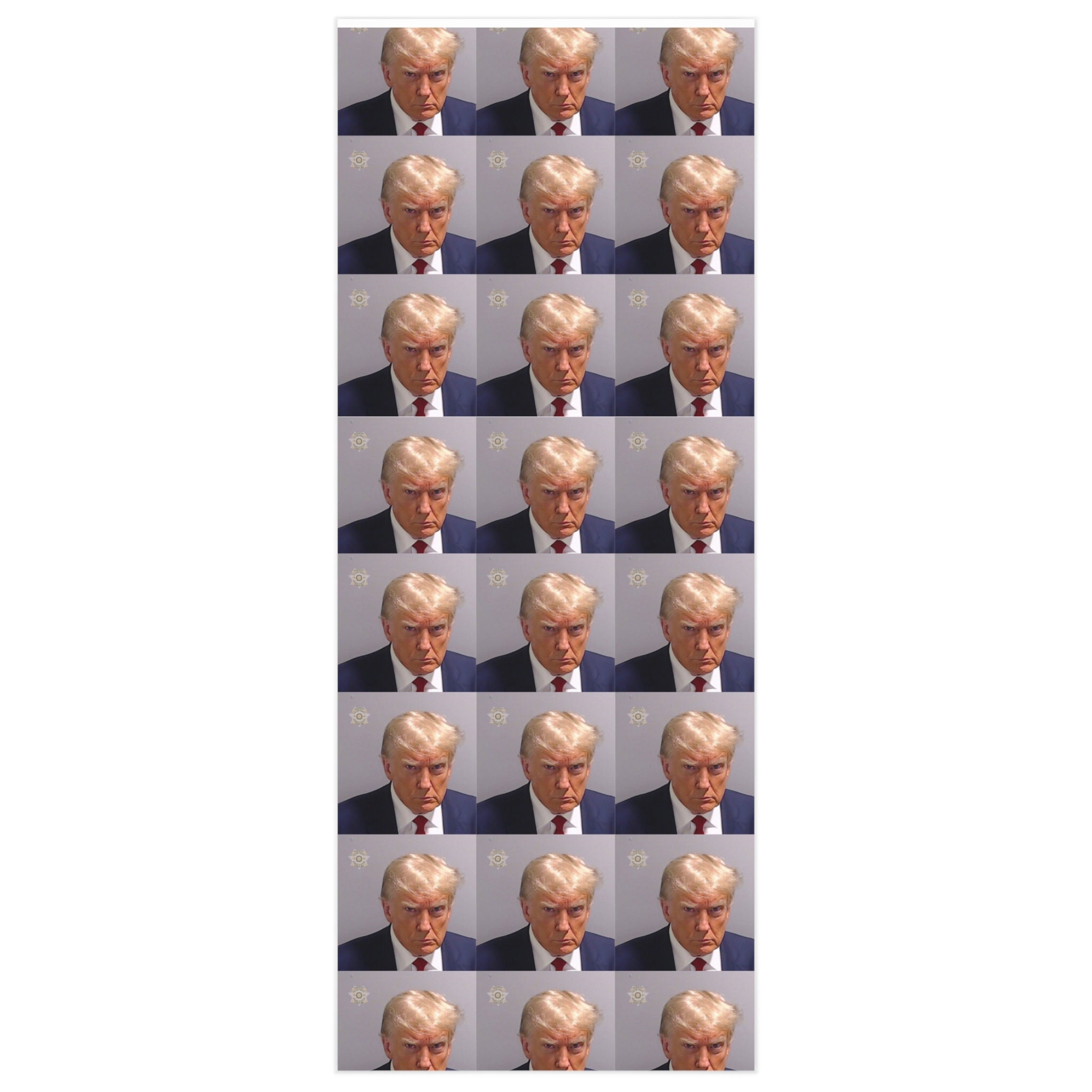 Donald Trump Mug Shot Wrapping Paper Gag Gift Etsy