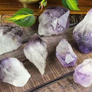 Large Raw Amethyst Crystal Point | Natural Amethyst Point | Meditation Stone | Purple Crystal