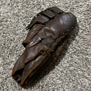 Vintage Spalding 156 Left Handed Baseball Glove Unknown Size