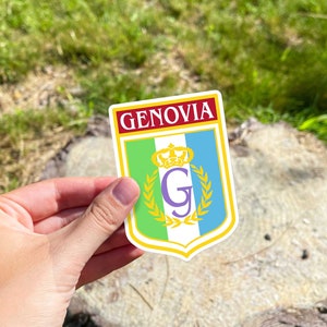 Genovia Crest sticker | Princess Diaries Movie sticker | Princess Diaries Genovia | Genovia Flag Bubble-free sticker