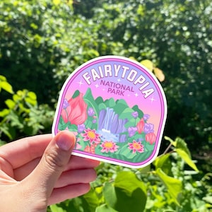 Fairytopia National Park Meme Sticker | Fairytopia Movie | 2000s Movie National Park Parody  Bubble-free sticker