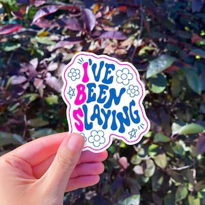 IBS I&#39;ve Been Slaying Sticker | IBS Meme Sticker | My Tummy Hurts TikTok  Bubble-free sticker | Hot Girls Have Tummy Issues