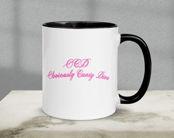 OCD Obviously C***ty Diva Mug, Funny Mental Health Mug, Obsessive Compulsive Disorder Mug, Vintage Y2K Mug, Sarcastic Funny Anxiety mug