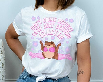 Kraken niet, we zijn nog maar net begonnen Shirt Fairy Toad | T-shirt Toad Fairy | Fairycore-kikker | Y2K Aesthetic uniseks T-shirt