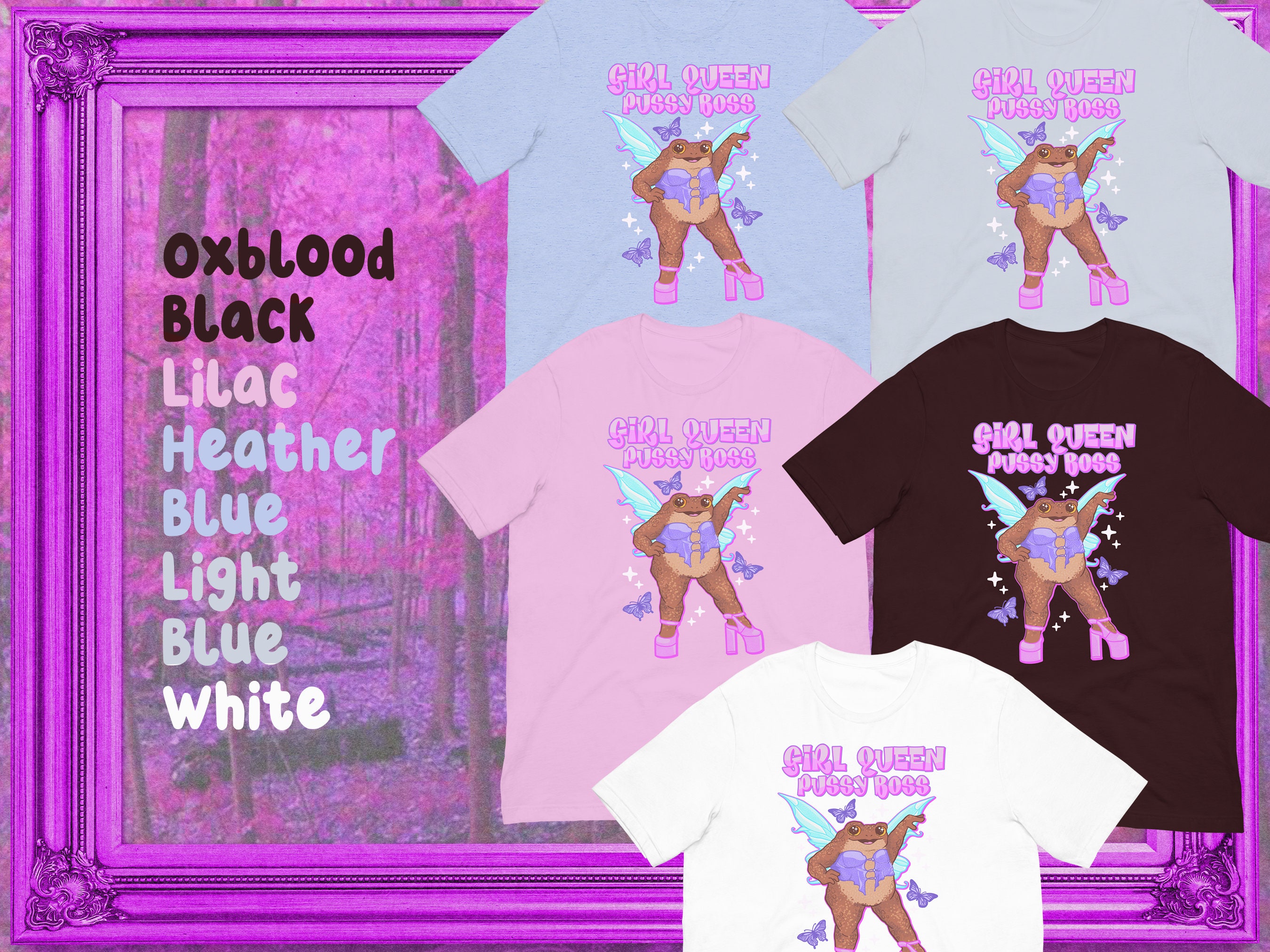 Girl Queen Pussy Boss Toad Shirt Toad Fairy Shirt - Etsy