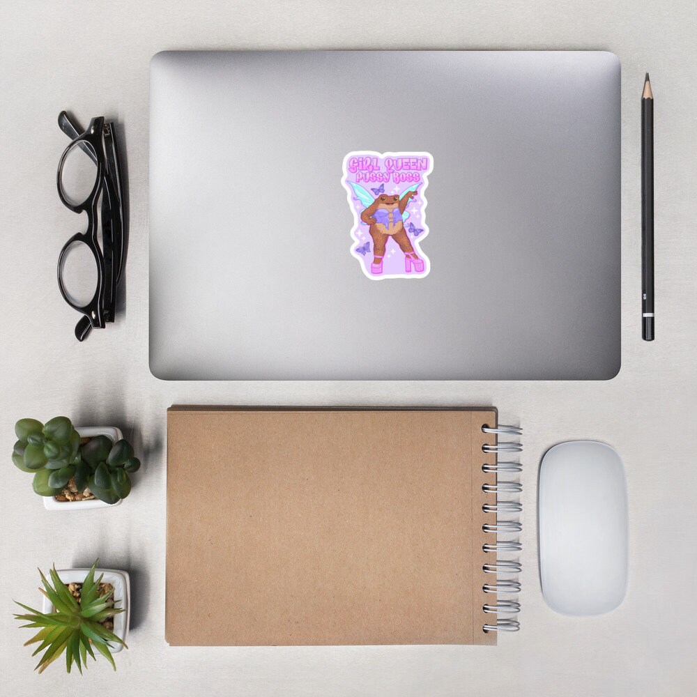 Girl Queen Pussy Boss Toad Sticker Toad Fairy Sticker - Etsy