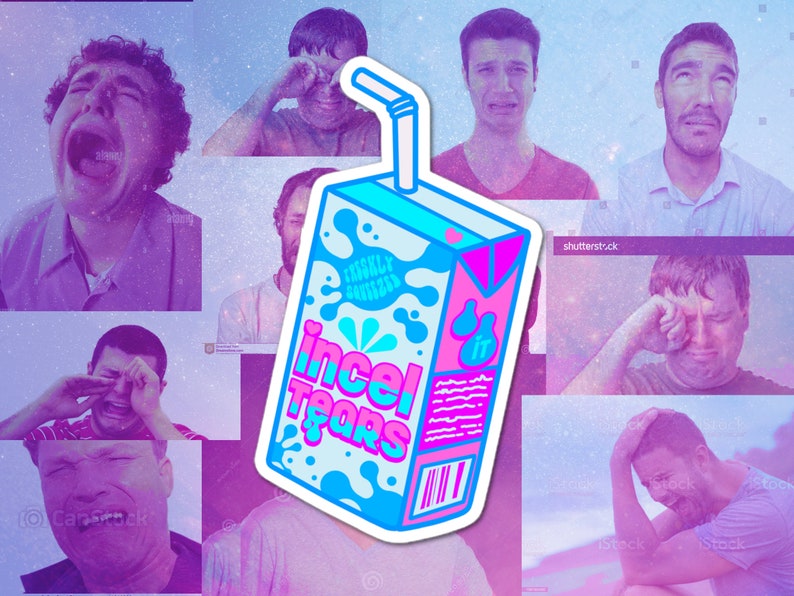 Incel Tears Juice Box Sticker | Man Tears Juice Box Vinyl Sticker ...