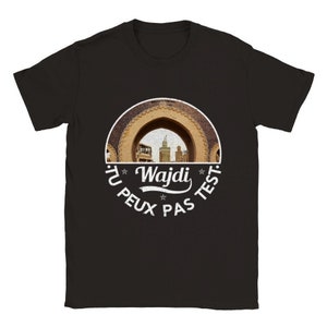 T-shirt Morocco Oujda the medina, the old town of Oujda, memory of Morocco, Tshirt Wajdi, souvenir of Morocco