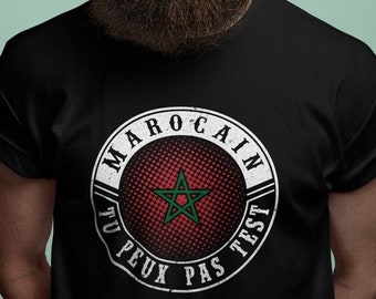 Morocco flag t-shirt, Moroccan green star, Morocco pride tee, personalized tshirt, Morocco emblem, men's t-shirt, oversized t-shirt