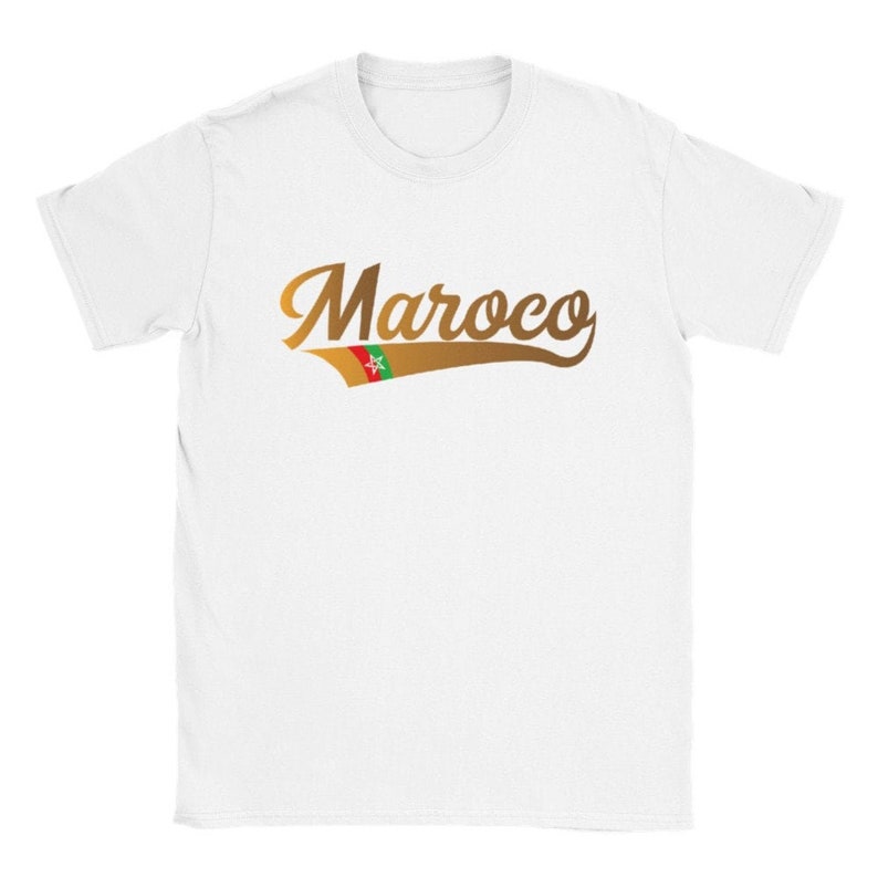 Maroco.co t-shirt, Moroccan brand logo, the shops of Moroccans around the world, original Moroccan design, personalized gift tshirt image 1