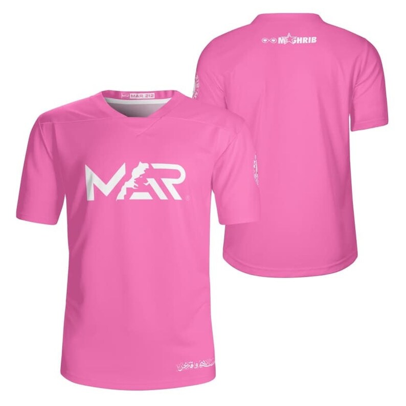 Pink Morocco Kit Pink Morocco Jersey, MAR Moroccan Supporter Jersey, Pink Morocco Jersey ...