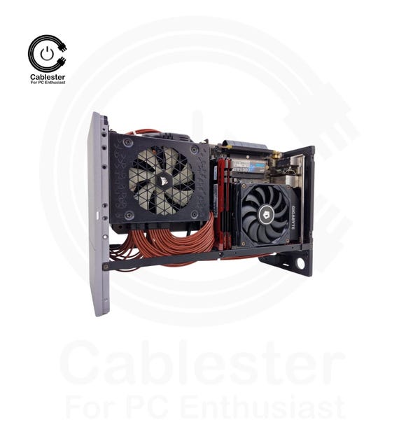 FormD T1 Black Sandwich + PCIe4.0 ケーブル Formd T1 Sandwich Custom Length With Silicone Cable - Etsy