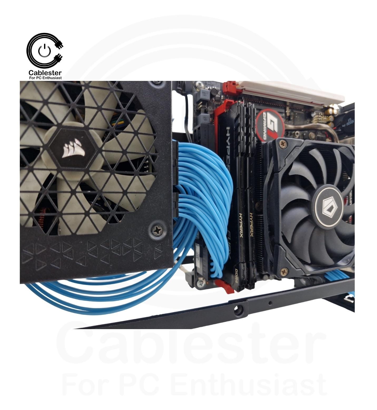 Custom Unsleeved Cable Kit For FormD T1 & SFX PSUs (EVGA GM / Corsair SF) – Mini-ITX