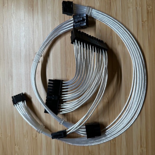 Custom Teflon PSU Cables for ITX SFF Chassis