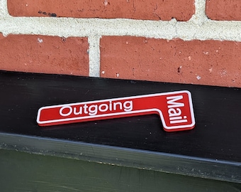 Outgoing Mail Flag for Mailbox - Magnetic Townhouse Mailbox Flag - 3D Printed, Durable, Easy to Install