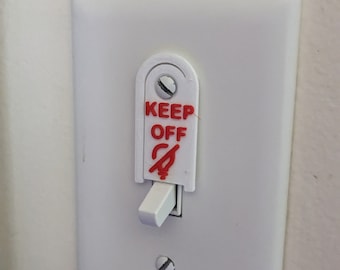 Light Switch Lock Pack | Light Switch Toggle | 3D Printed Switch Stoppers (Set of 8)