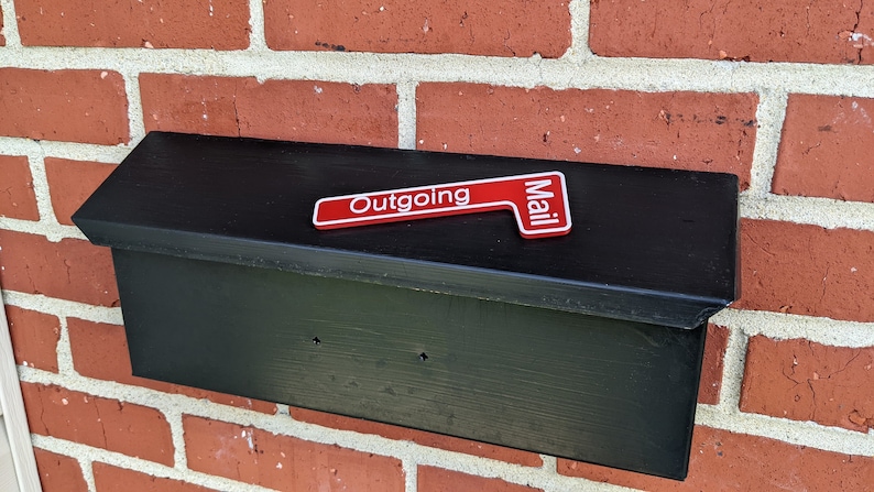 Outgoing Mail Flag for Mailbox Magnetic Townhouse Mailbox Flag 3D Printed, Durable, Easy to Install 6 inches