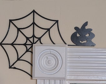 Halloween Door Corner Decoration, Spider Pumpkin Halloween Decor, Custom