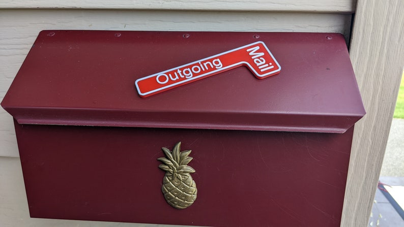 Outgoing Mail Flag for Mailbox Magnetic Townhouse Mailbox Flag 3D Printed, Durable, Easy to Install image 9