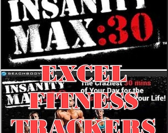 Insanity & MAX:30 Fitness Tracker Excel Spreadsheet