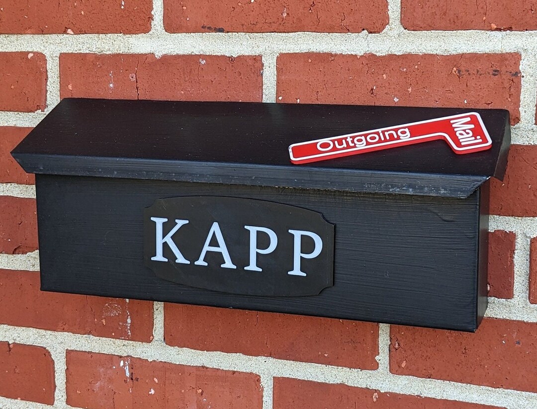 Personalized Mailbox Name Plate Custom 3D Printed Mailbox Cover for