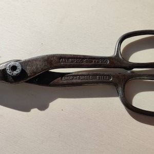 Rostiger Handtropfen Geschmiedeter Stahl Vintage Schere/Schere