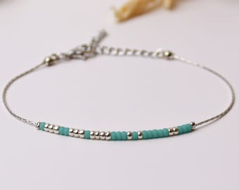 Colorful Beaded Morse Code Bracelets | Custom Morse Code Name Bracelet For Partners | Friendship and Couple Bracelets Set | Gift for him her