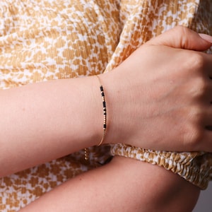 Custom Morse Code Bracelet | Personalized Dainty Morse Code Bracelet | Minimalist Thin Morse Code Jewelry | Name / Word / Date Bracelet