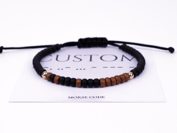 Personalized Morse Code Bracelet | Custom Name Morse Code Couples Bracelet set | Gift For Boyfriends / Girlfriends / Anniversary / Birthday