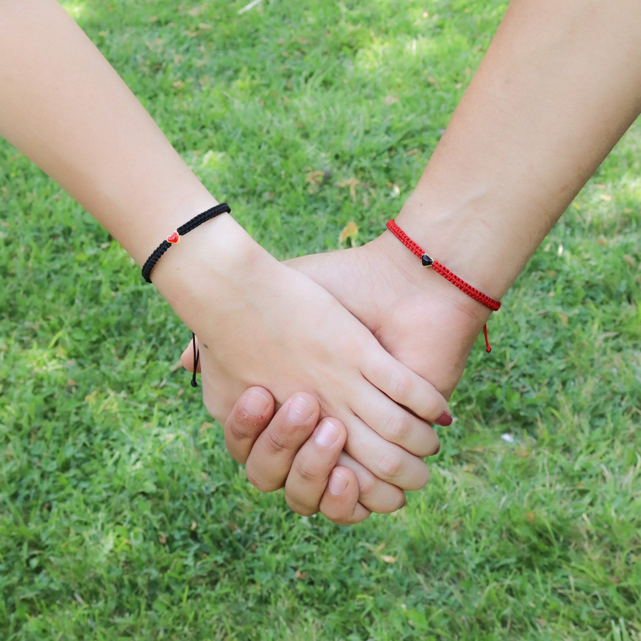 Braccialetti Dell'Amicizia A Cuore Per Coppie E Migliori Amiche - Set Da 2 Regolabili In Corda Intrecciata - Gioiello Romantico E Unisex Per San Valentino O Anniversario