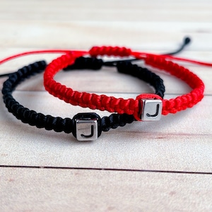 Set of 2 Custom Relationship Bracelets | Personalized Friendship Bracelets Set | Couple and Best Friend Bracelet | Partners Initial Bracelet