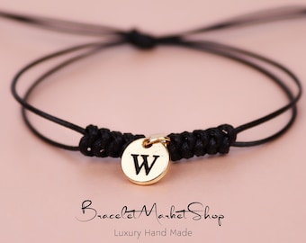 Bracelet à breloques initial personnalisé pour les amitiés et les relations | Bracelets de couple personnalisés | Cadeau pour petit ami et petites amies