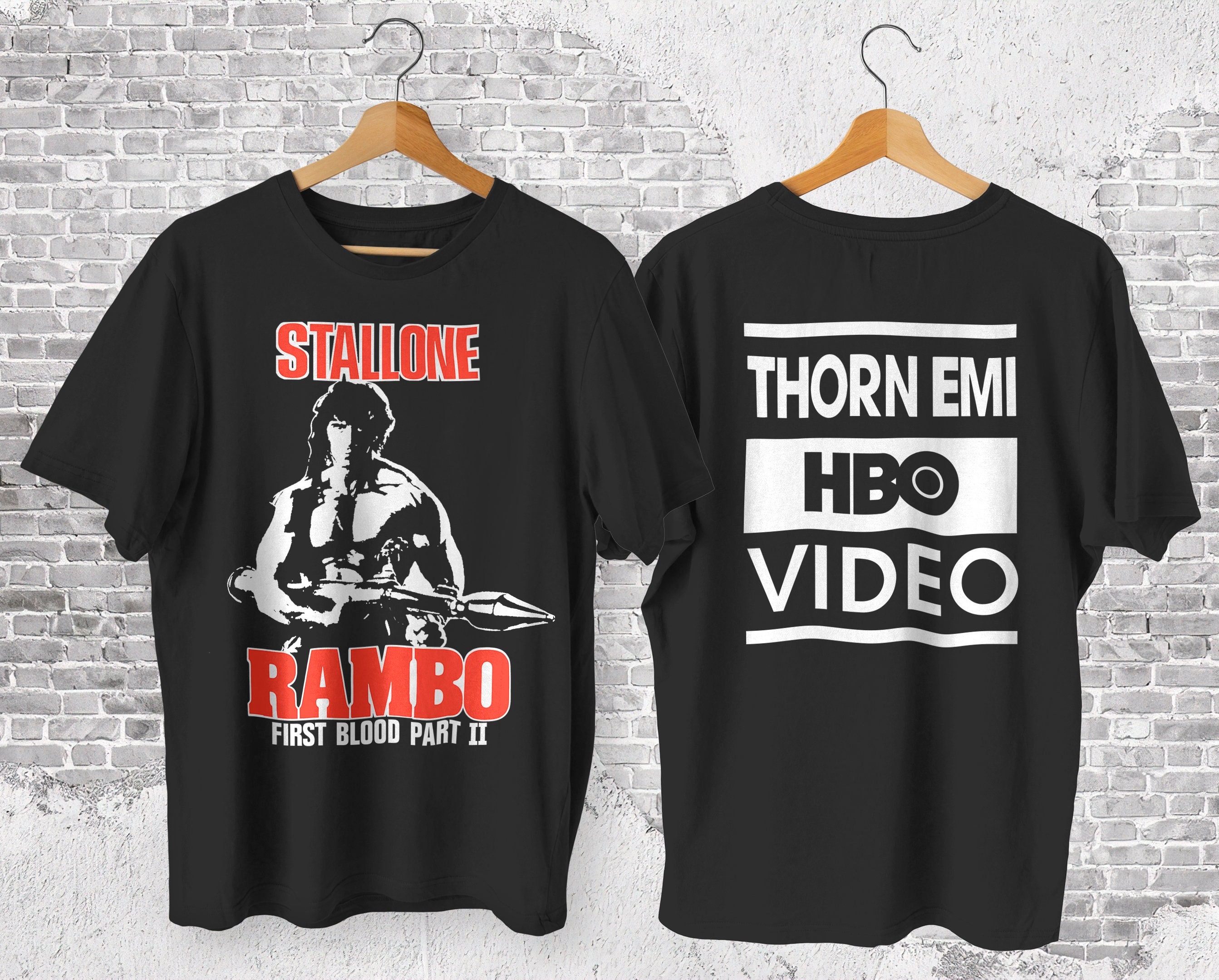 øjenvipper skrubbe Woods Sylvester Stallone T-SHIRT Rambo / First Blood Part 2 - Etsy
