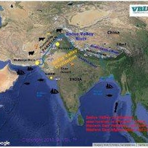 Studiegids voor de Indusvallei en KAART van de Indusvallei (Engels en Spaans)