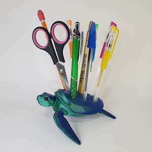 Porte-stylo tortue de mer / Porte-crayons / Porte-maquillage / Porte-brosse à dents