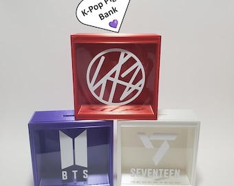 K-Pop Piggy Bank for ANY K-Pop Band / Read Description for Details)