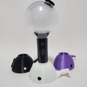 Soporte/soporte para lightstick BTS ARMY Bomb - TinyTAN Whale (V1, V2, V3, SE (Map of the Soul) o personalización para lightstick de otra banda)