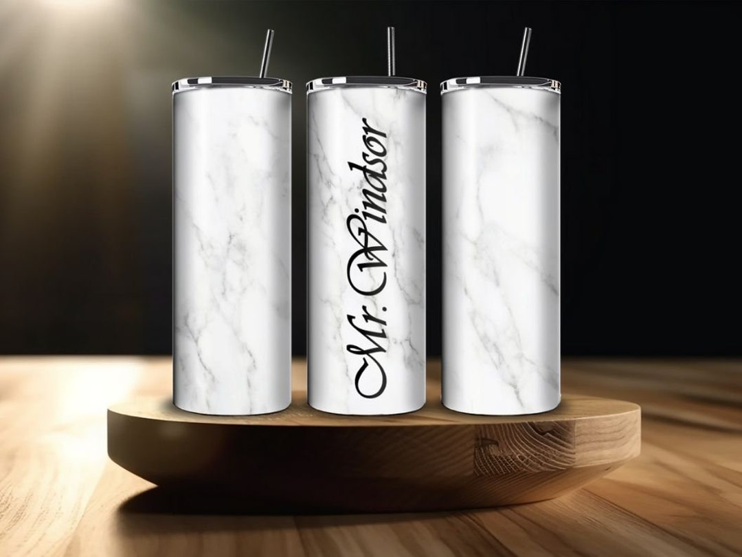 Personalized 20 Oz Skinny Stainless Steel Insulated Tumbler, Bridal