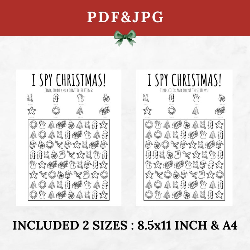 I SPY Christmas Printable Coloring - Il 794xN.5567320889 Fyr8 